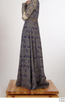  Photos Woman in Historical Dress 1 15th Century Medieval Clothing blue dress leg lower body 0003.jpg